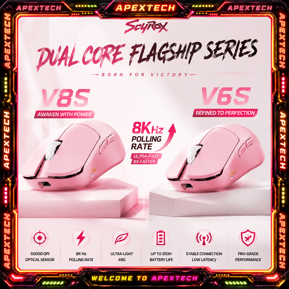 Esports Gaming Mouse - Scyrox V8s V6s Lightweight Wireless Mouse