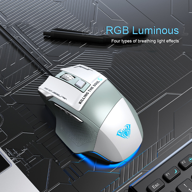 Mause 2400DPI Backlight Optica - Esports Gaming Maus avaliação e preço