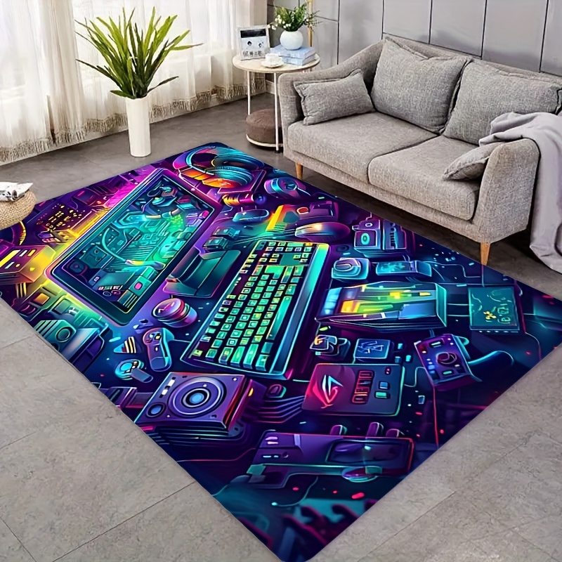 Cyberpunk Gaming Rug Flannel C - Esports Gaming Live avaliação e preço