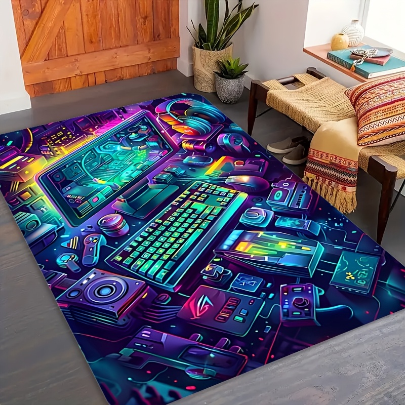 Cyberpunk Gaming Rug Flannel C - Esports Gaming Live avaliação e preço