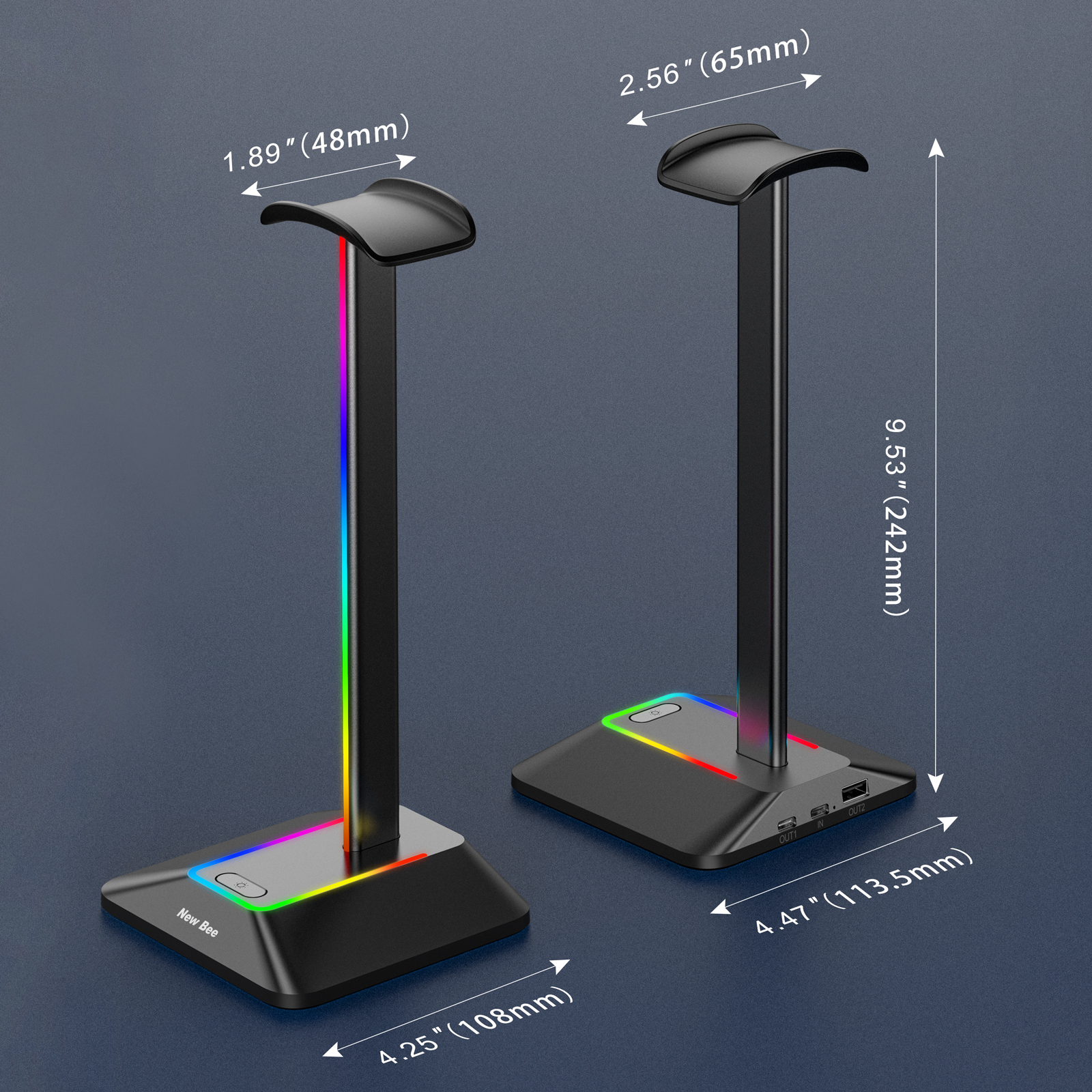 New Bee Z8 RGB Headphones Stan - Esports Gaming Desk avaliação e preço