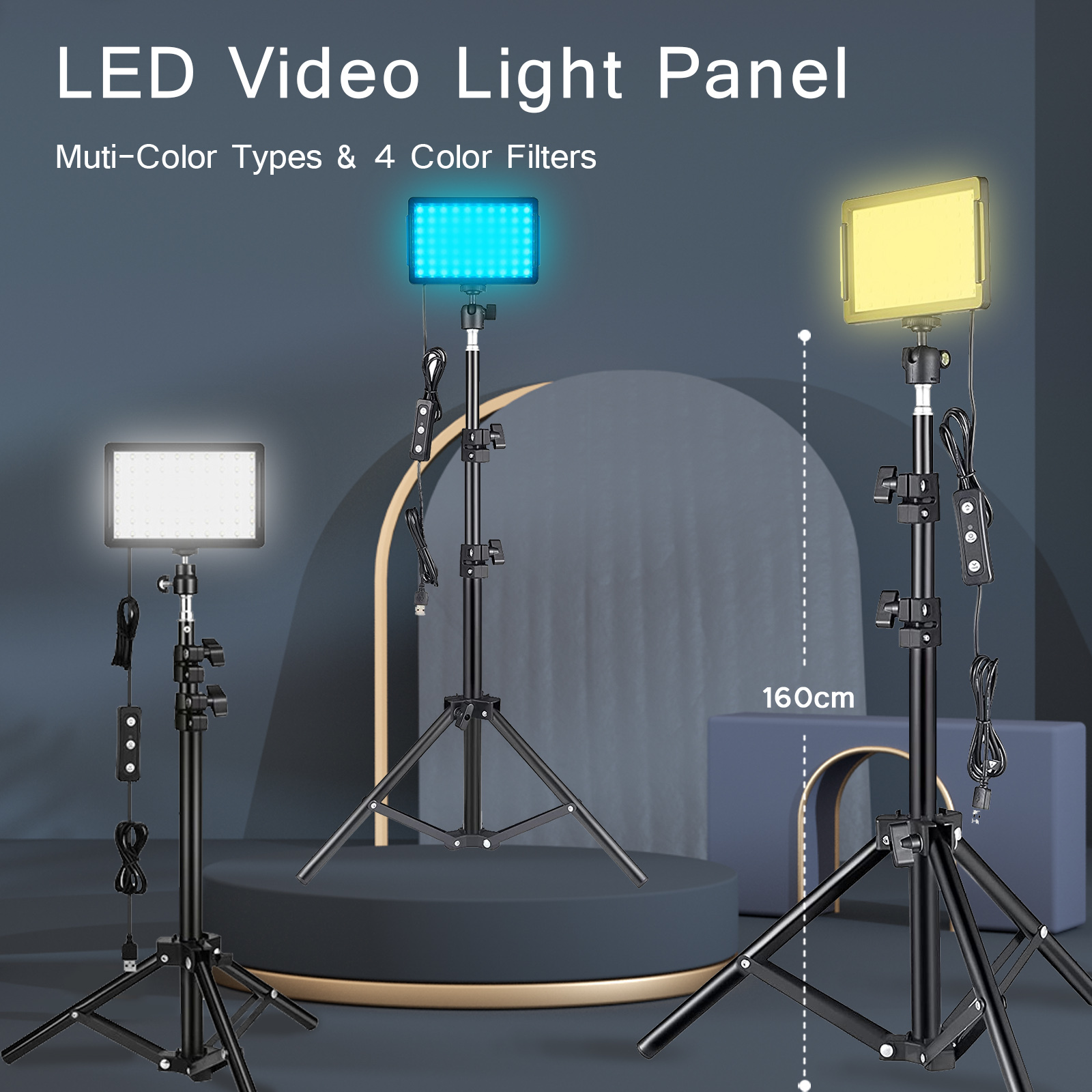 LED Photography Video Light Pa - Led Light Panel Stream avaliação e preço
