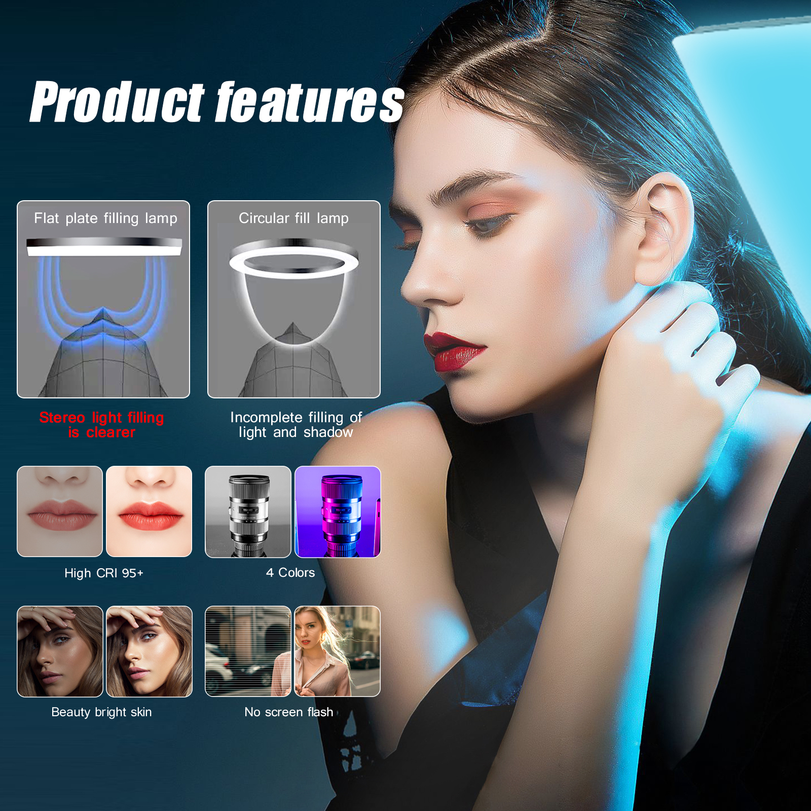 LED Photography Video Light Pa - Led Light Panel Stream avaliação e preço