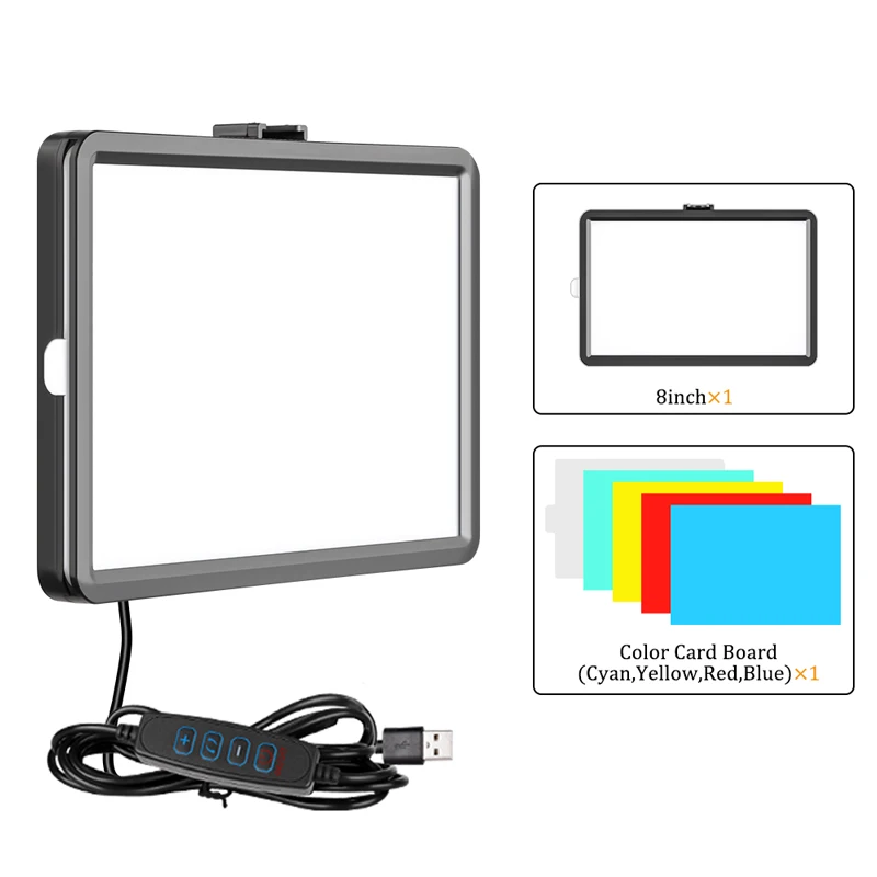 8 Inch LED Fill Lamp Video Lig - Led Light Panel Stream avaliação e preço
