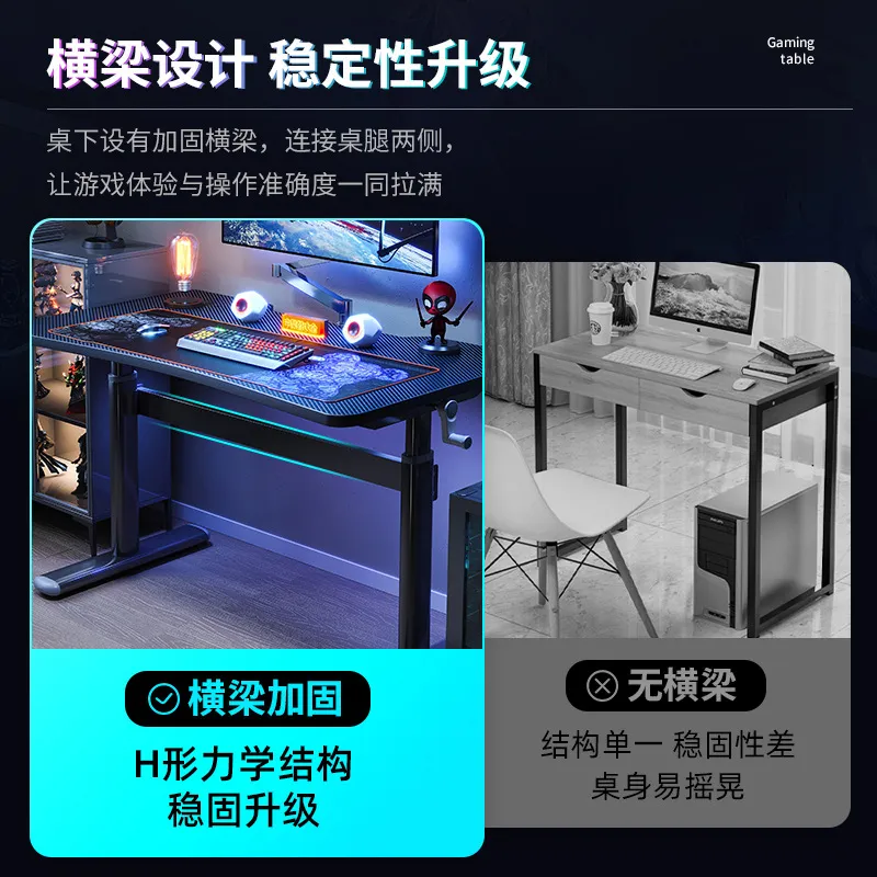 Lifting Computer Desk Desktop  - Esports Gaming Live avaliação e preço