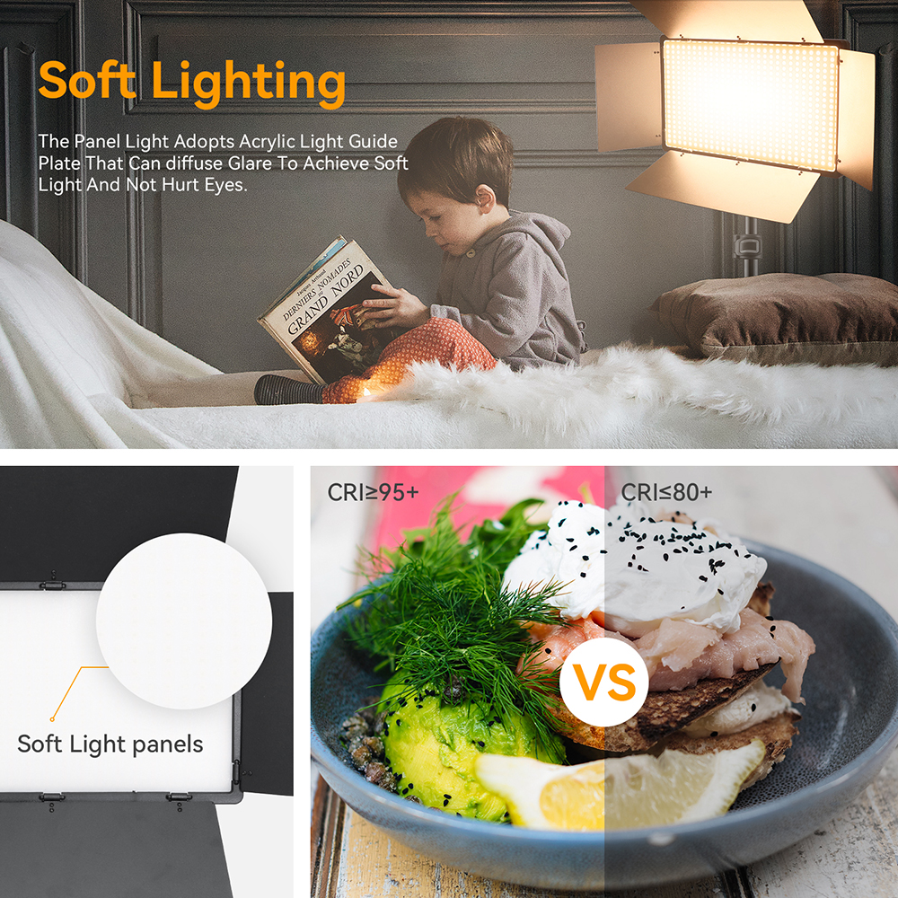 U800 600 LED Video Panel Light - Led Light Panel Stream avaliação e preço