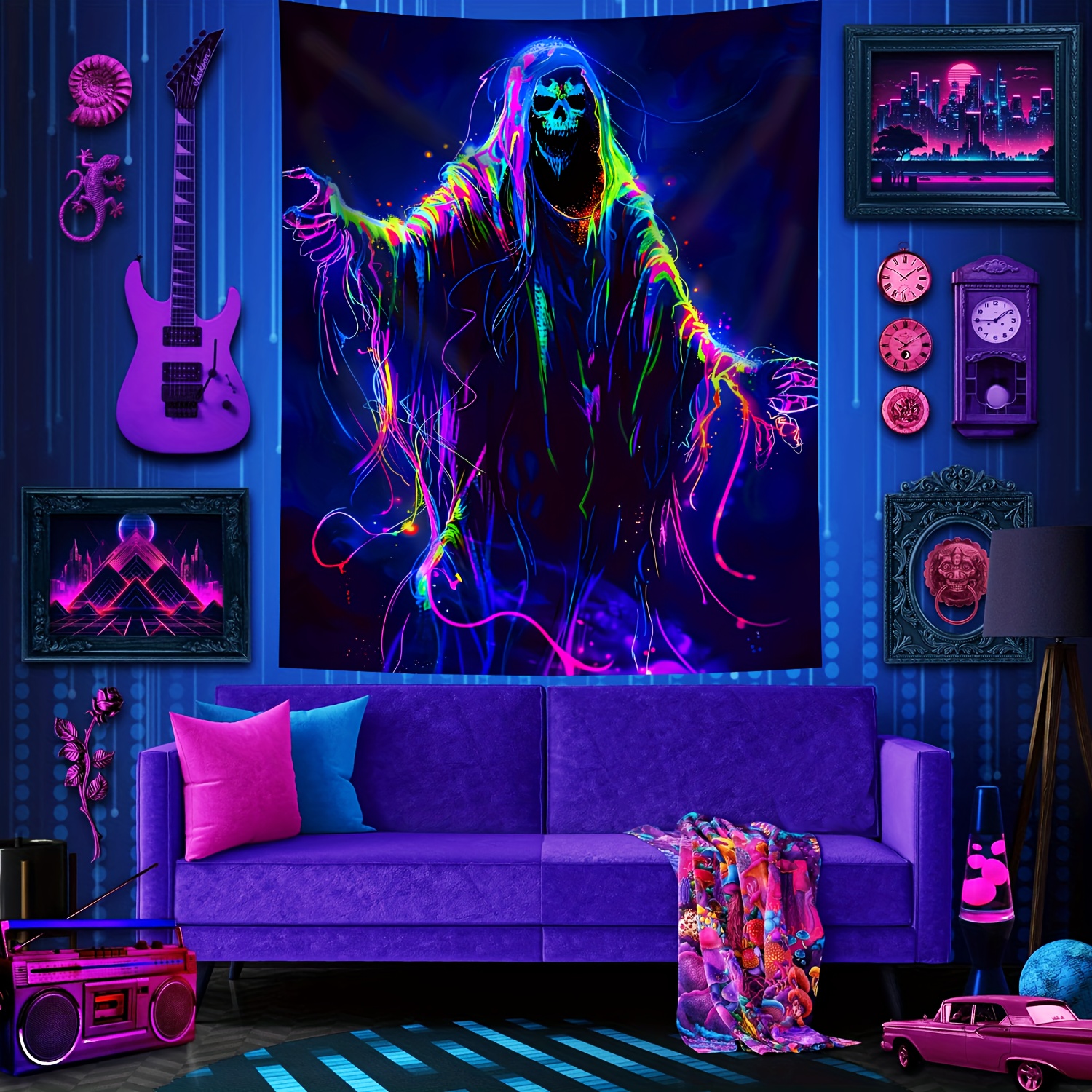 VIKAMA Halloween Cyberpunk Neo - Esports Gaming Live avaliação e preço