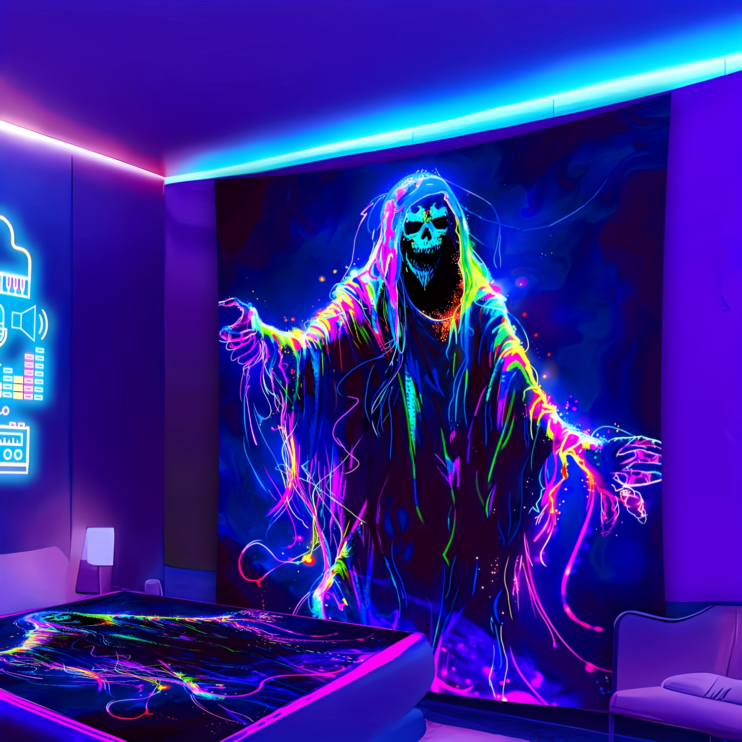 VIKAMA Halloween Cyberpunk Neo - Esports Gaming Live avaliação e preço
