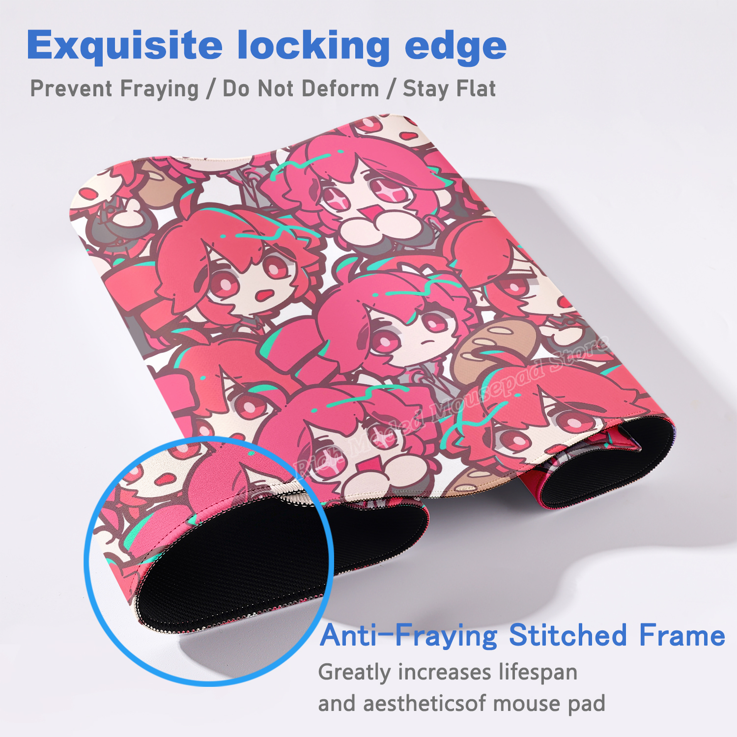 Kawaii Anime Girl Gaming Mouse - Esports Gaming Mouse Pad avaliação e preço