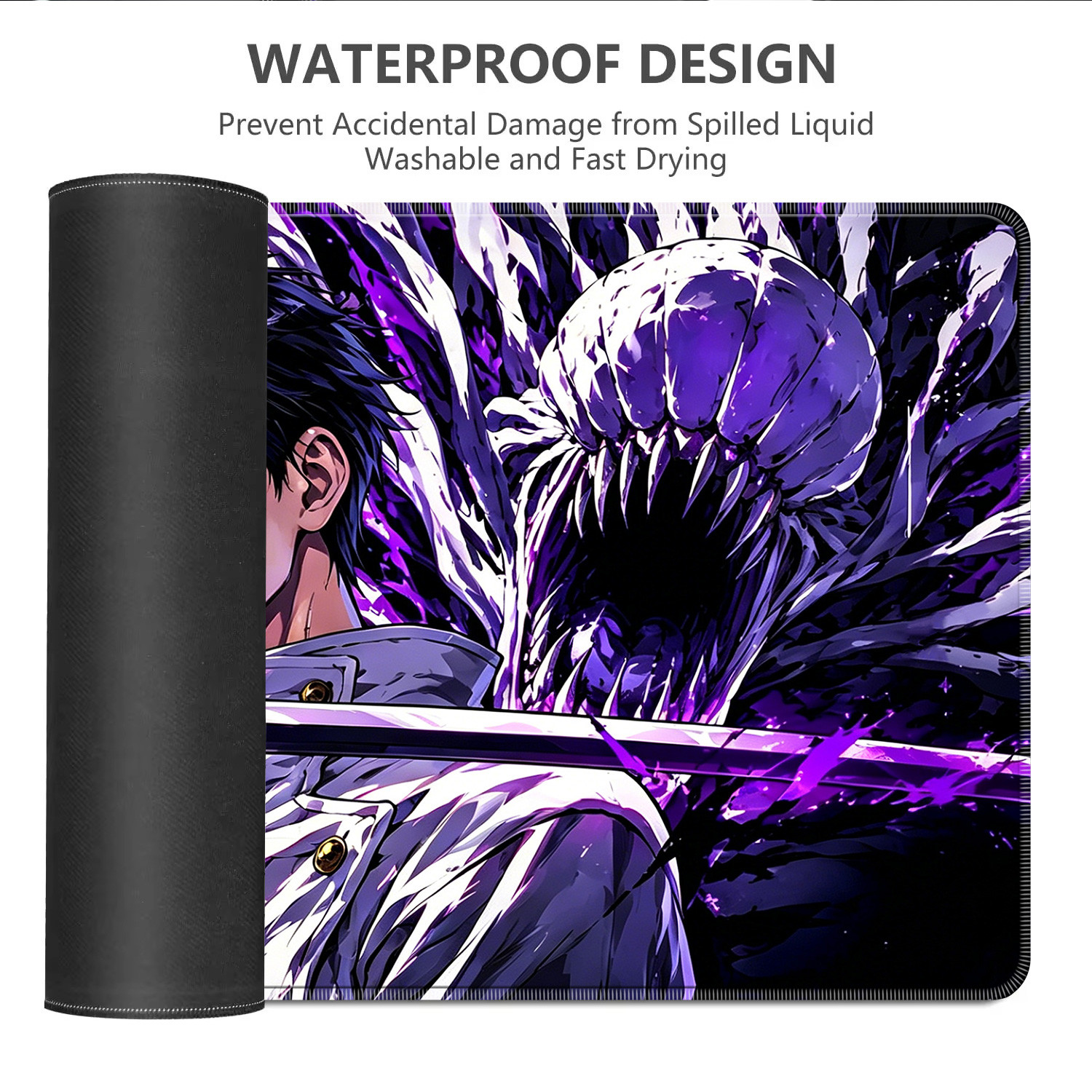 HD Anime Purple Mouse Pads Yut - Esports Gaming Desk avaliação e preço