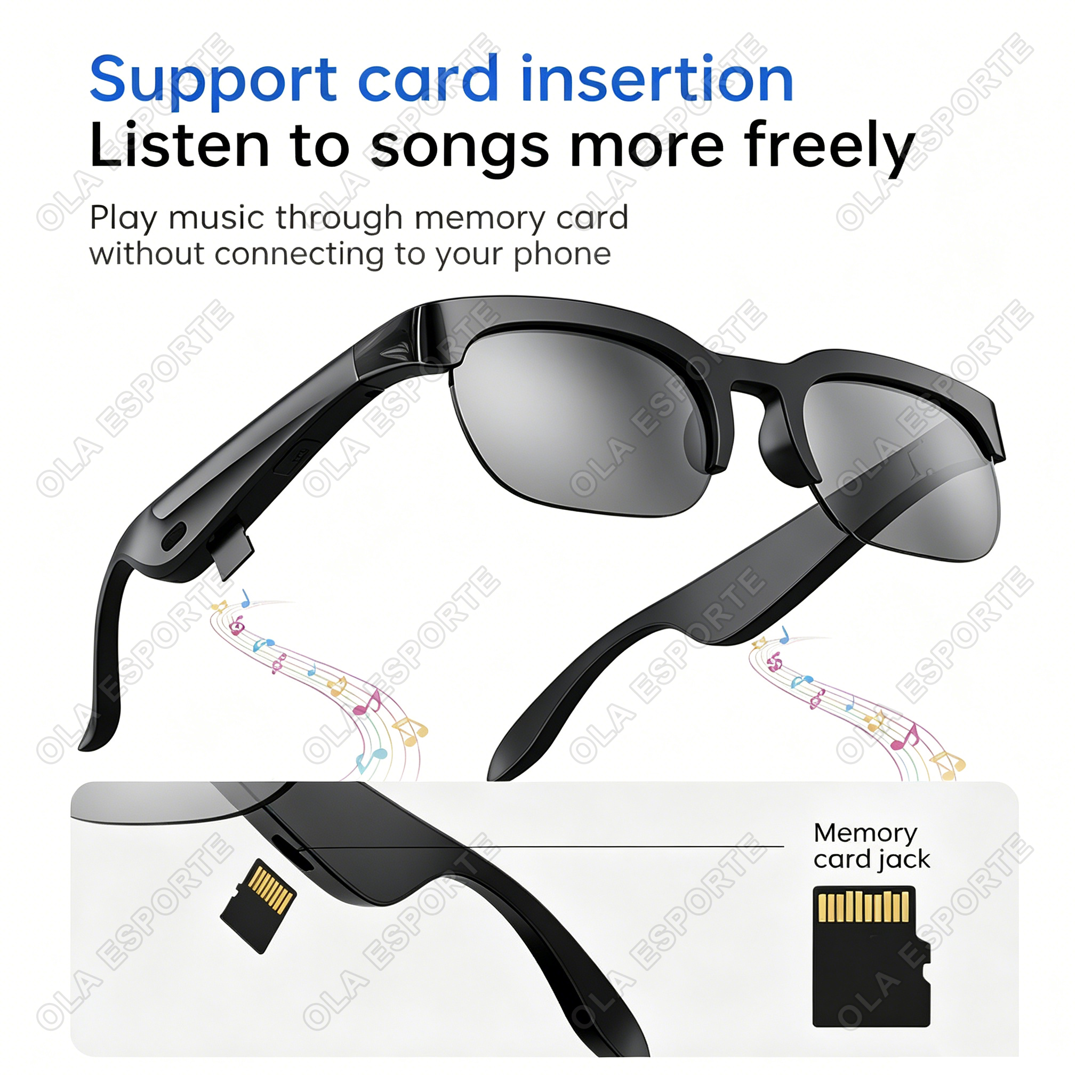 Sunscreen Smart Glasses AI Tra - Esports Gaming Pk avaliação e preço