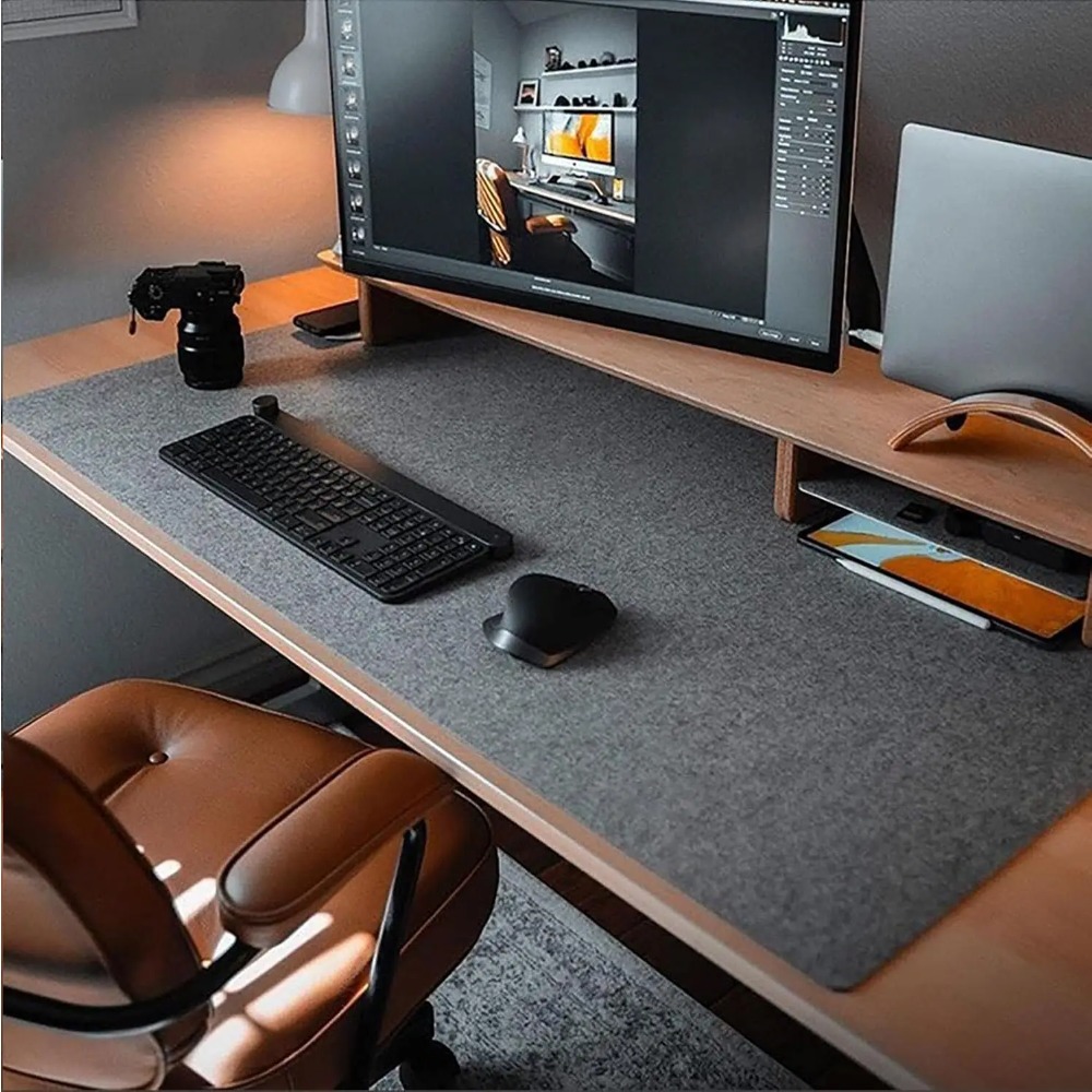 Felt Desk Mat Computer Mat for - Esports Gaming Desk avaliação e preço