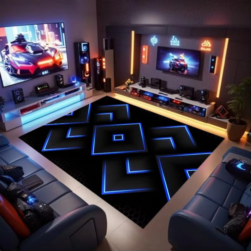 VIKAMA 3D Neon Gaming Room Car - Esports Gaming Hotel avaliação e preço