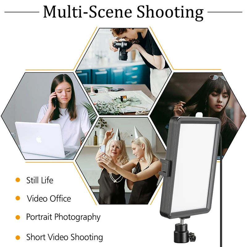 LED Video Light Dimmable Selfi - Led Light Panel Stream avaliação e preço