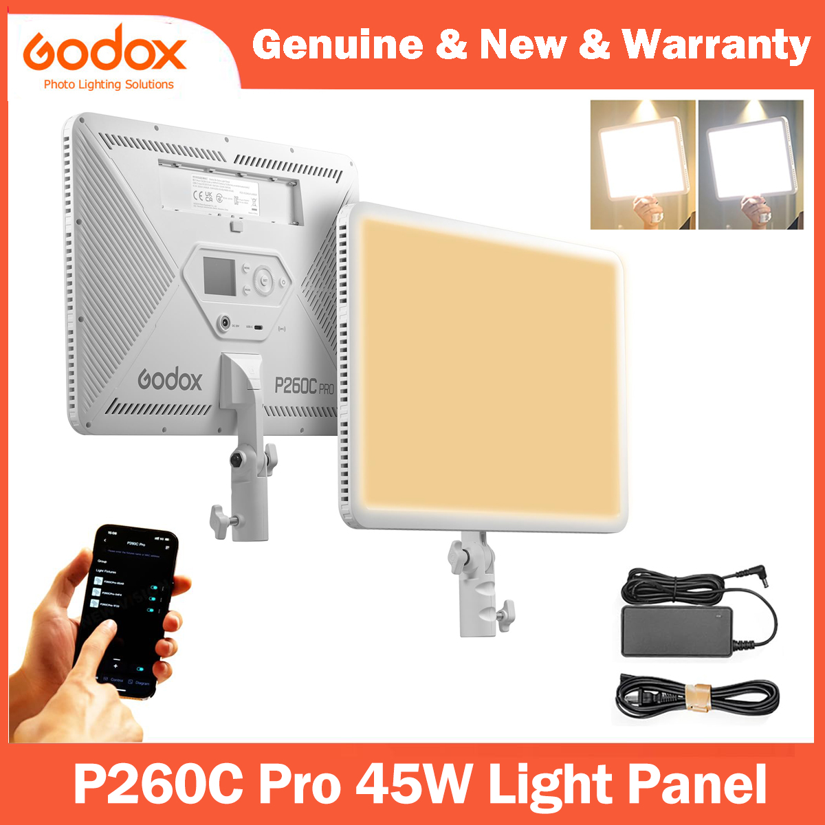 Godox P260C Pro LED Video Ligh - Led Light Panel Stream avaliação e preço