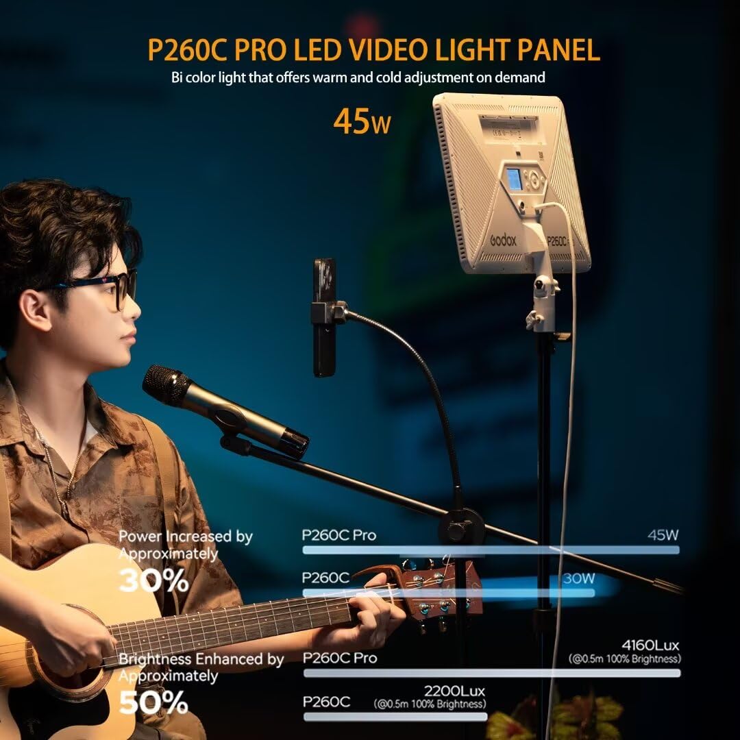 Godox P260C Pro LED Video Ligh - Led Light Panel Stream avaliação e preço