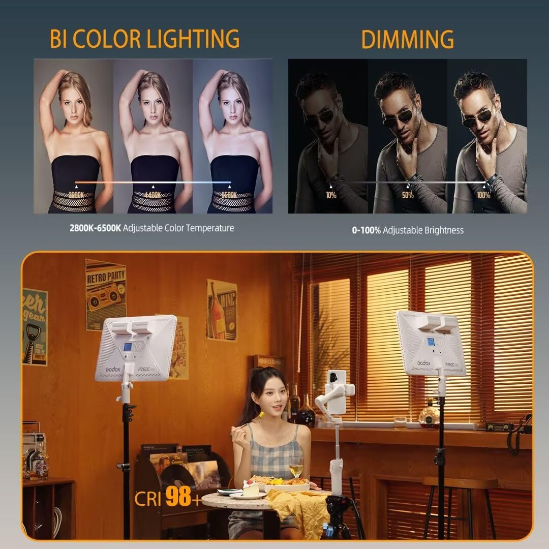 Godox P260C Pro LED Video Ligh - Led Light Panel Stream avaliação e preço