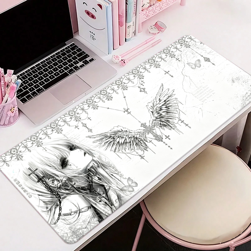 Leather Mousepad Black White A - Esports Gaming Desk avaliação e preço