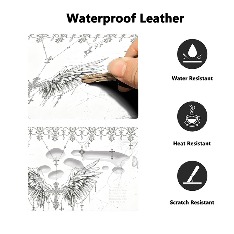 Leather Mousepad Black White A - Esports Gaming Desk avaliação e preço