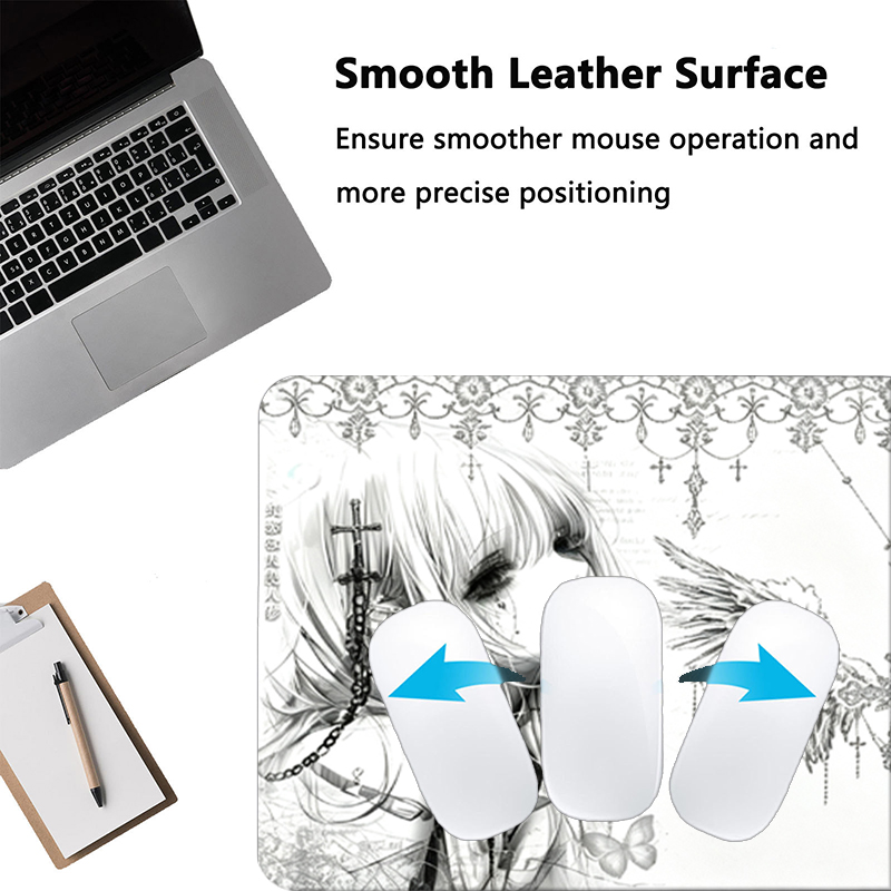 Leather Mousepad Black White A - Esports Gaming Desk avaliação e preço