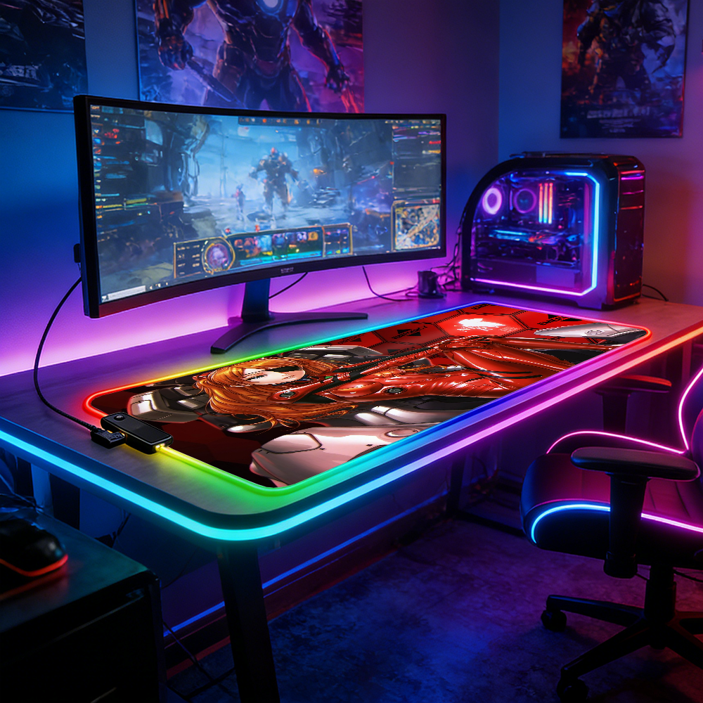 LED Lighting RGB Mouse Pad E-s - Esports Gaming Maus avaliação e preço