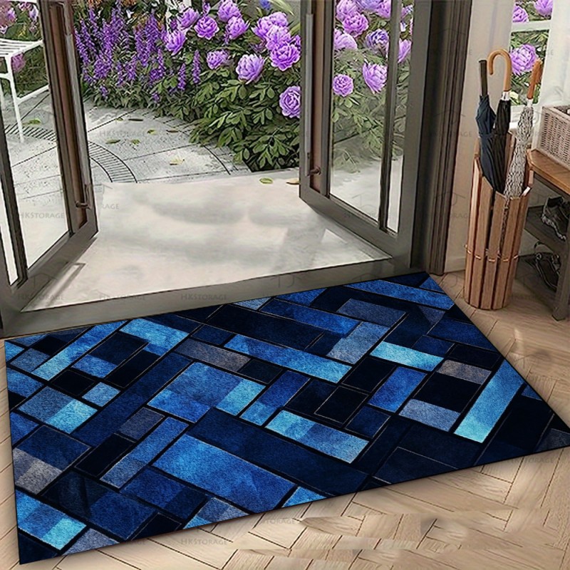 Nordic Blue Geometric Patchwor - Esports Gaming Hotel avaliação e preço